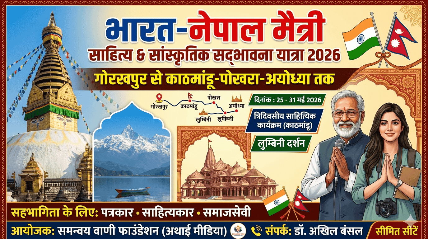 भारत-नेपाल मैत्री साहित्य एवं सांस्कृतिक सद्भावना यात्रा 2026